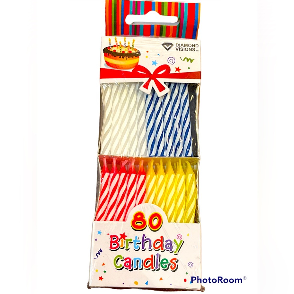 80~Diamond Visions 11-1334 Birthday Candles